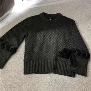Club Monaco sweater with braided ties on sleeve